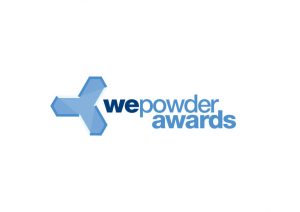 wePowder awards logo variant